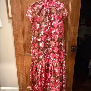 Sugarlips Pink and Brown Floral Dress